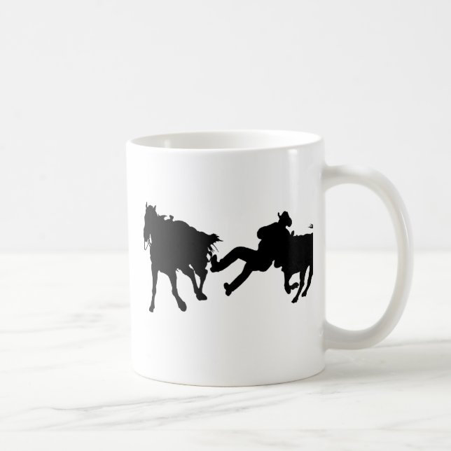Rodeo - Steer Rasslin' - Steer Wrestling Coffee Mug (Right)