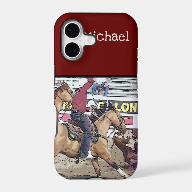 Rodeo Team Roping Iphone Case (Back)