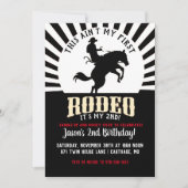 Rodeo Themed Second Birthday Invitation (Front)