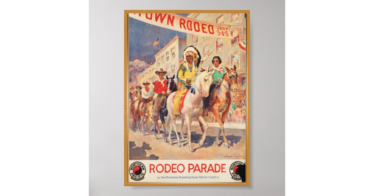 Rodeo Travel Poster | Zazzle