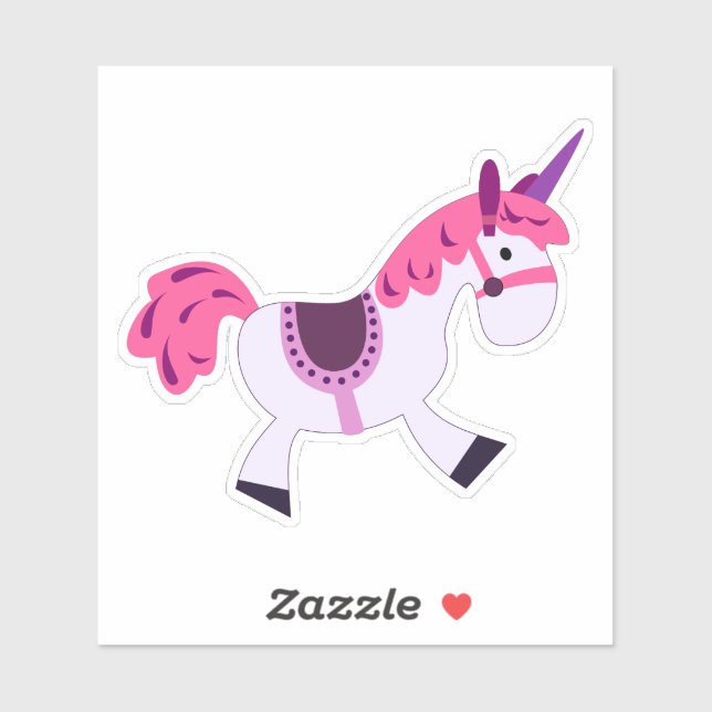 Rodeo Unicorn Custom-Cut Vinyl Sticker (Sheet)