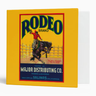 Rodeo Vegetable LabelSalinas, CA Binder