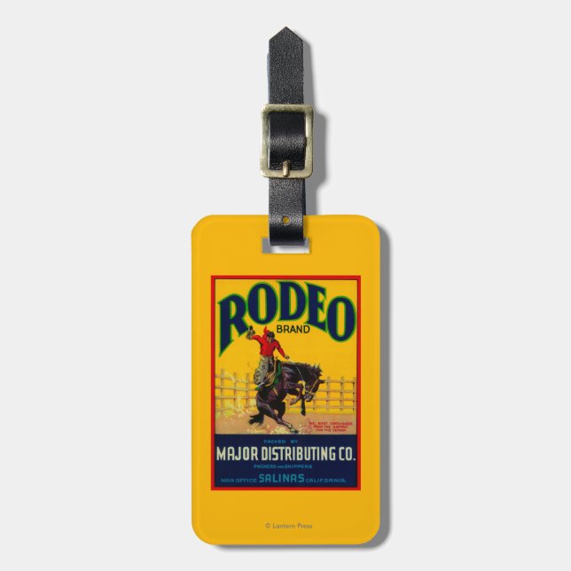 Rodeo Vegetable LabelSalinas, CA Luggage Tag (Front Vertical)