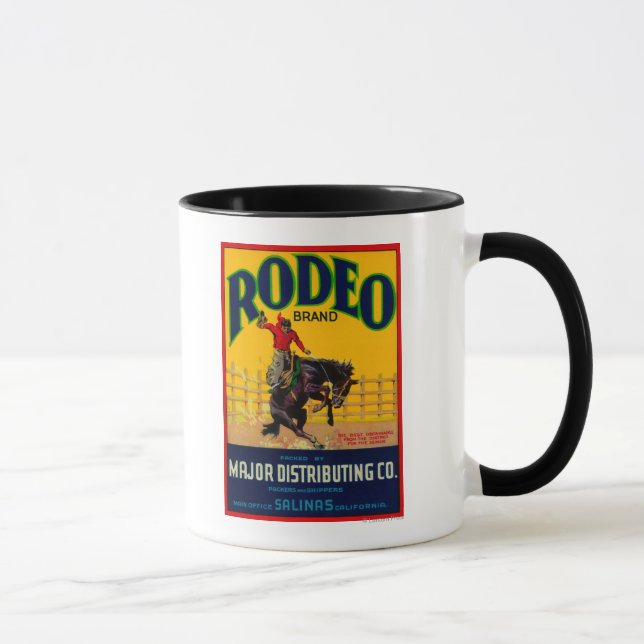 Rodeo Vegetable LabelSalinas, CA Mug (Right)