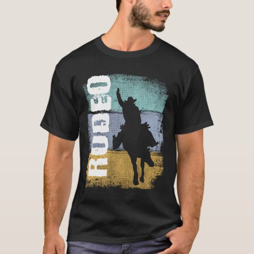 Rodeo Vintage Retro Rodeo Rider T_Shirt