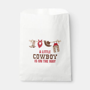 Rodeo Western Cowboy Baby Shower Favor Bag