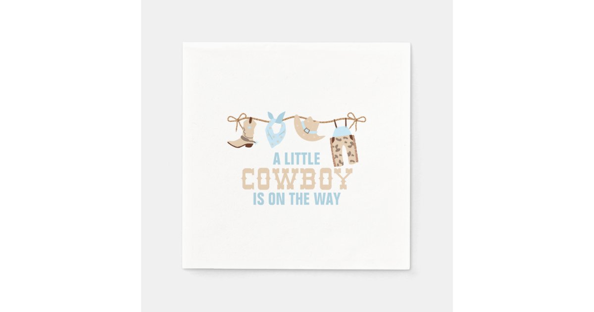 Rodeo Western Cowboy Baby Shower Napkins | Zazzle