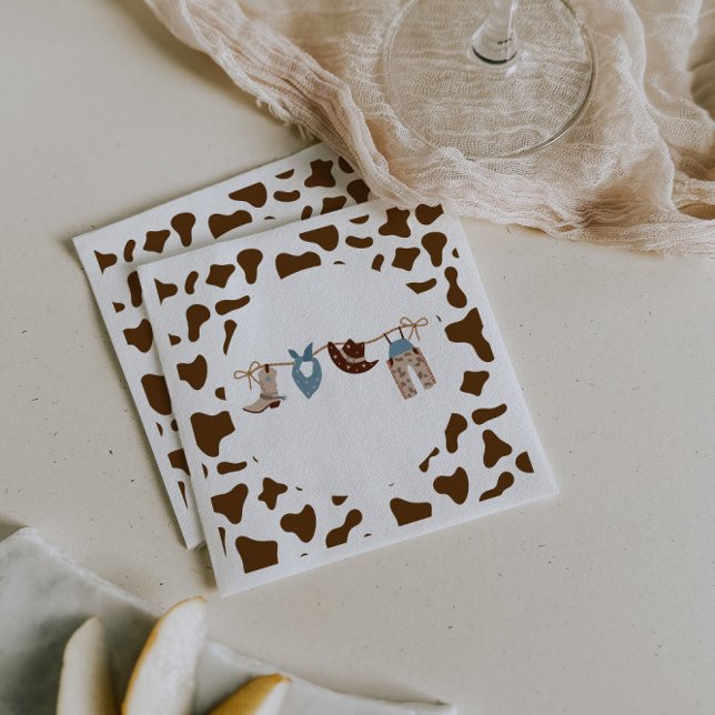 Rodeo Western Cowboy Baby Shower Napkins (Creator Uploaded)