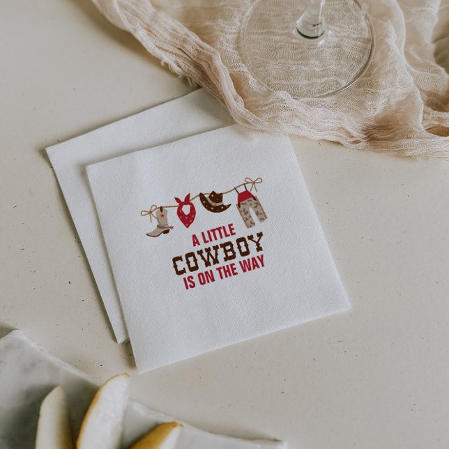 Rodeo Western Cowboy Baby Shower Paper Plates Napk Napkins (Creator Uploaded)