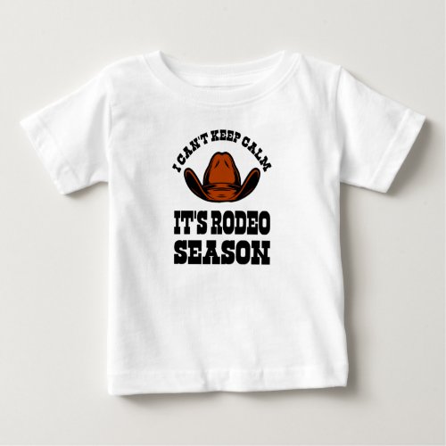 Rodeo Western Cowboy Wild West Retro Horse Baby T_Shirt