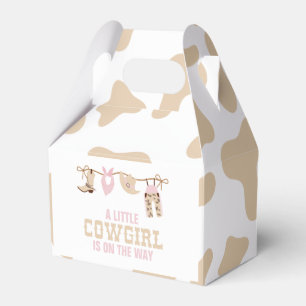 Rodeo Western Cowgirl Baby Shower Favor Boxes