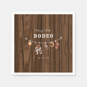 Rodeo Wild West rustic Western cowboy birthday Napkins