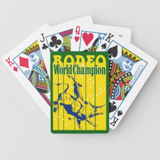 rodeo world champion bicycle playing cards