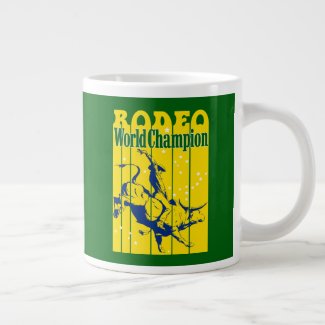 rodeo world champion giant coffee mug