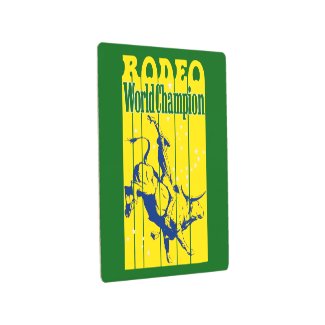 rodeo world champion metal print