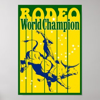 rodeo world champion poster