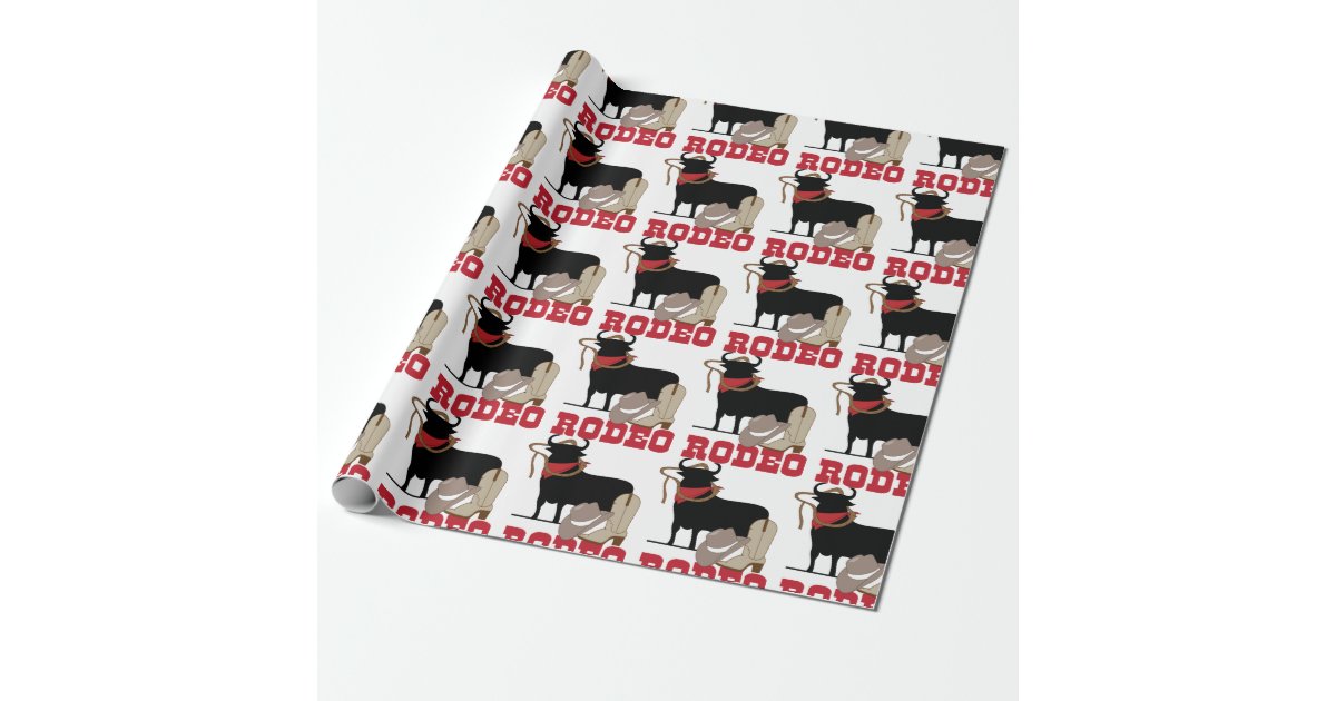 Rodeo Cowboy Rustic Country Western Wrapping Paper