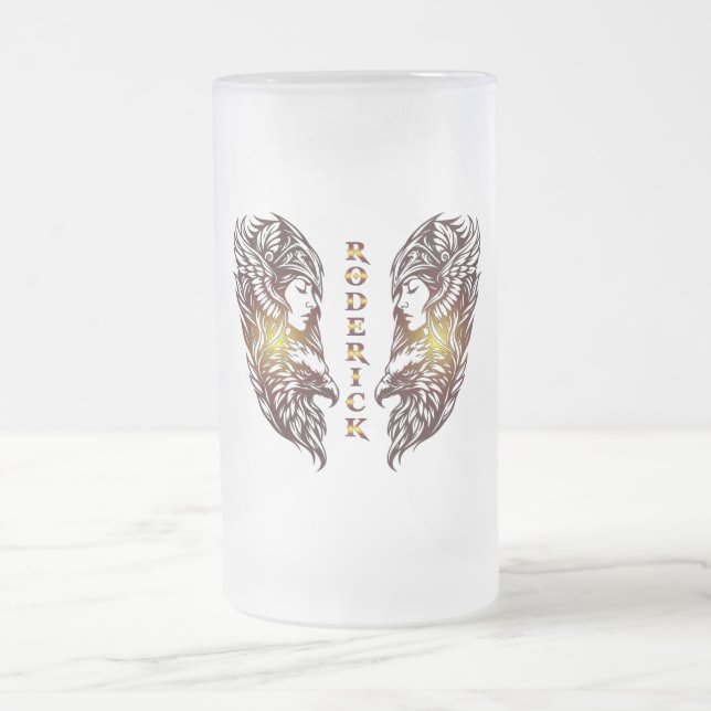 Roderick Beer Glass Frosted Glass Beer Mug (Center)