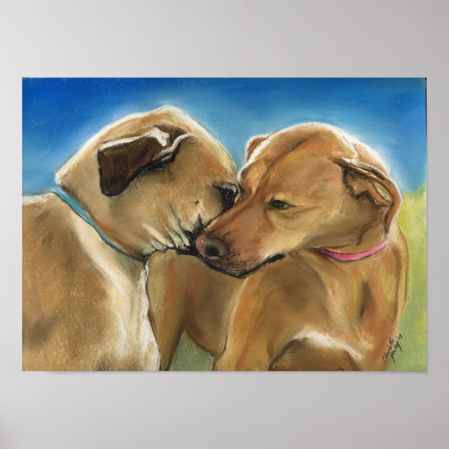 Rodesian Rigeback Dog Art Print (Front)