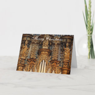 Rodez Cathedral organ seasonal greetings Holiday Card