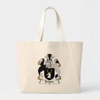 Rodger Family Crest Large Tote Bag