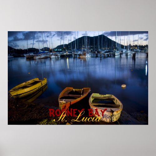 Rodney Bay St Lucia Poster