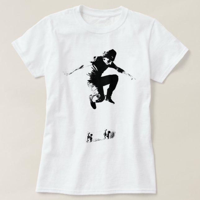 Rodney Mullen Treflip B_amp_W Graphic   T-Shirt (Design Front)