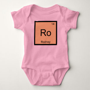 Rodney Name Chemistry Element Periodic Table Baby Bodysuit