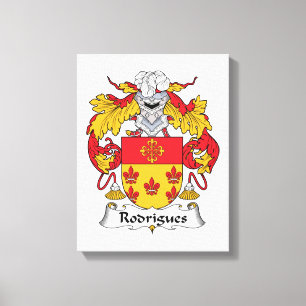 Rodrigues Family Crest Canvas Print