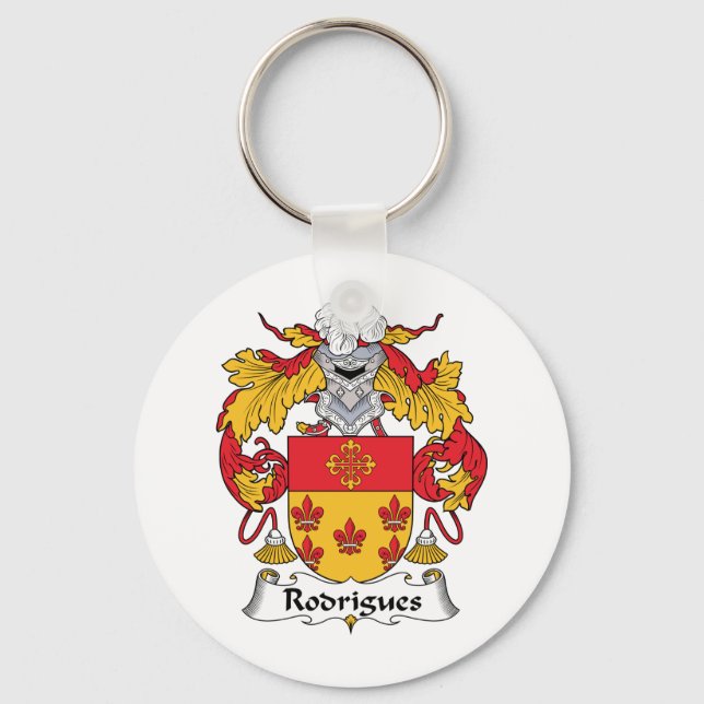 Rodrigues Family Crest Keychain (Front)