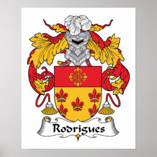 Rodrigues Family Crest Poster