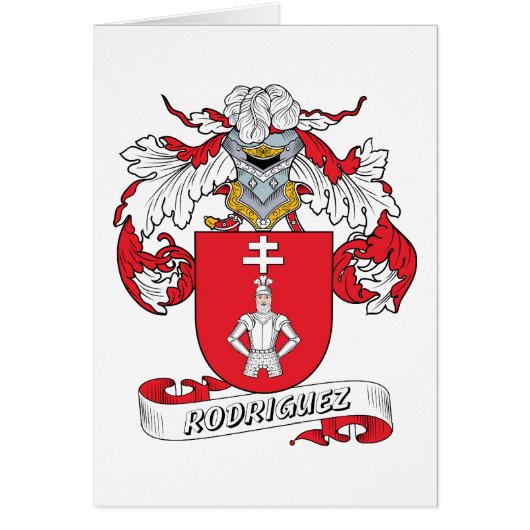 Rodriguez Family Crest Cards (Front)