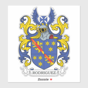 Rodriguez Family Crest Sticker