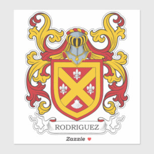 Rodriguez Family Crest Sticker