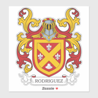 Rodriguez Family Crest Sticker