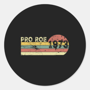 Roe 1973 My Uterus My Choice Prochoice Feminist Classic Round Sticker