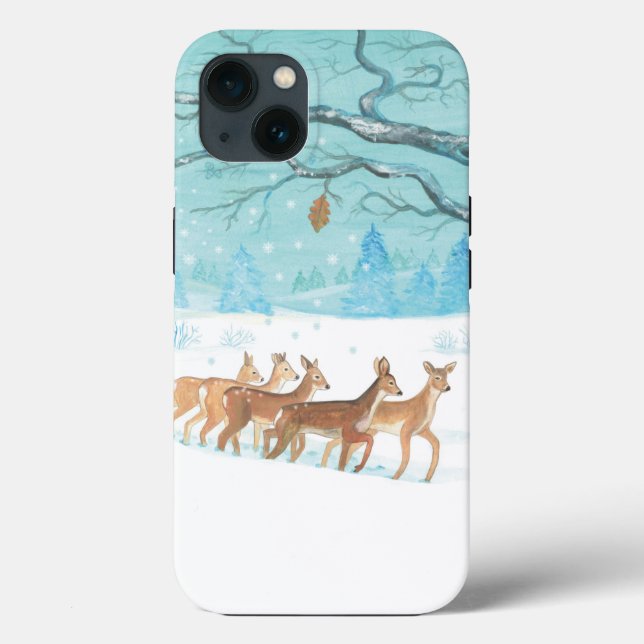 Roe deer winter Case-Mate iPhone case (Back)