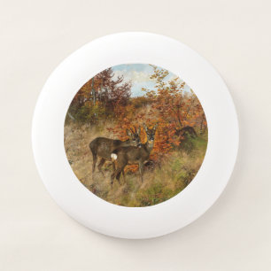 Roe Deer with Autumn Leaves Vintage Wildlife Wham-O Frisbee