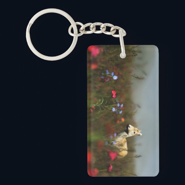 Roe in a Meadow Acrylic Keychain