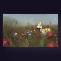 Roe in a Meadow Banner
