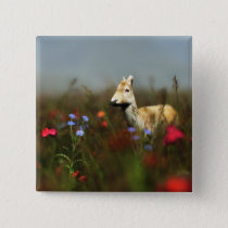 Roe in a Meadow Button