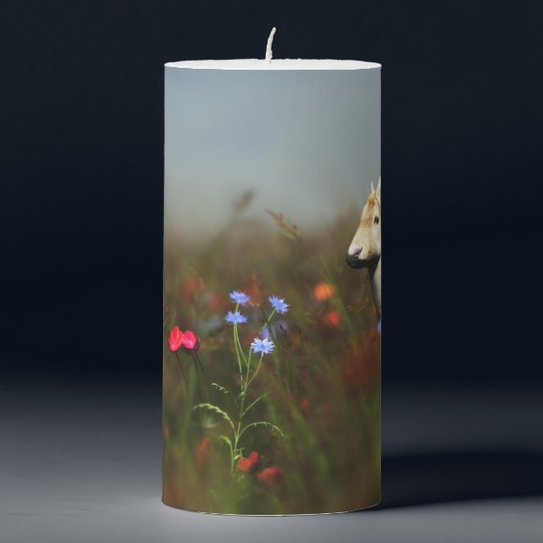 Roe in a Meadow Candle