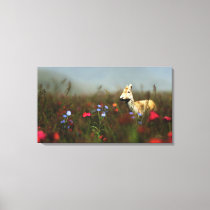 Roe in a Meadow Canvas Print