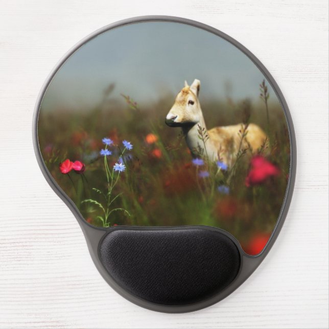 Roe in a Meadow Gel Mousepad (Front)
