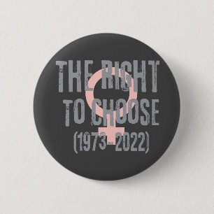 Roe V Wade Death Date Typography Button