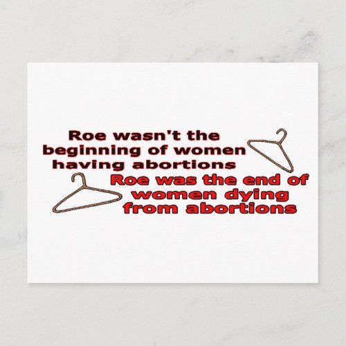 Roe V Wade Postcard