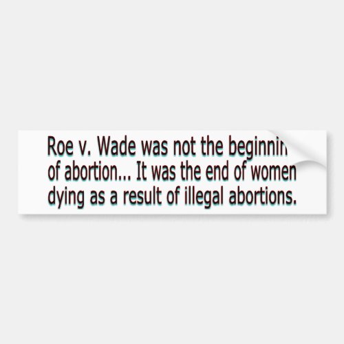 roe vs wade bumper sticker