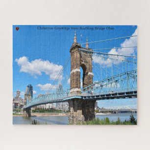 Roebling Bridge Ohio Jigsaw Puzzle