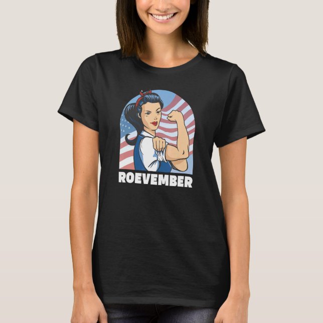 ROEVEMBER American Flag  Remember November 8 2022 T-Shirt (Front)