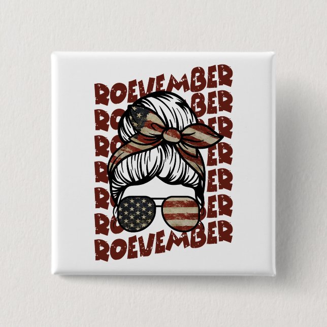 Roevember November 24 Election  Button (Front)